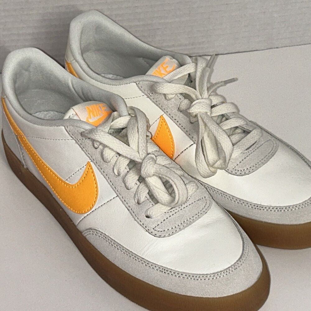 New Nike Killshot 2 Leather Tennis Shoe M 8 W 9.5 Laser Orange Yellow White